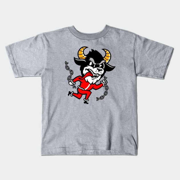 Krampus Mascot Logo Kids T-Shirt by CC0hort